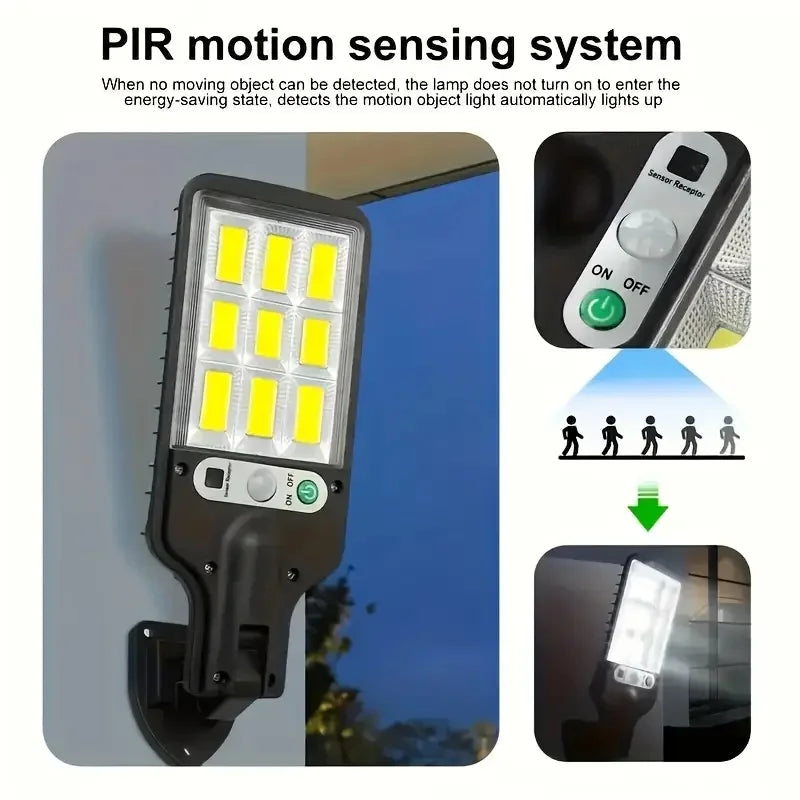 Solar LED Wall Lights 4 Pack Motion Sensor Outdoor Durable