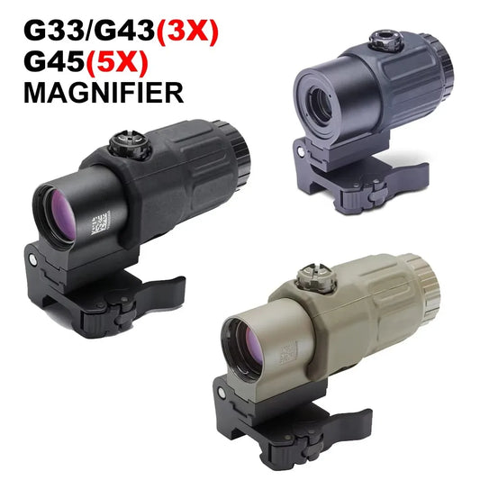 Bestsight G33 G43 G45 Magnifier 3x 5x With Rail Mount