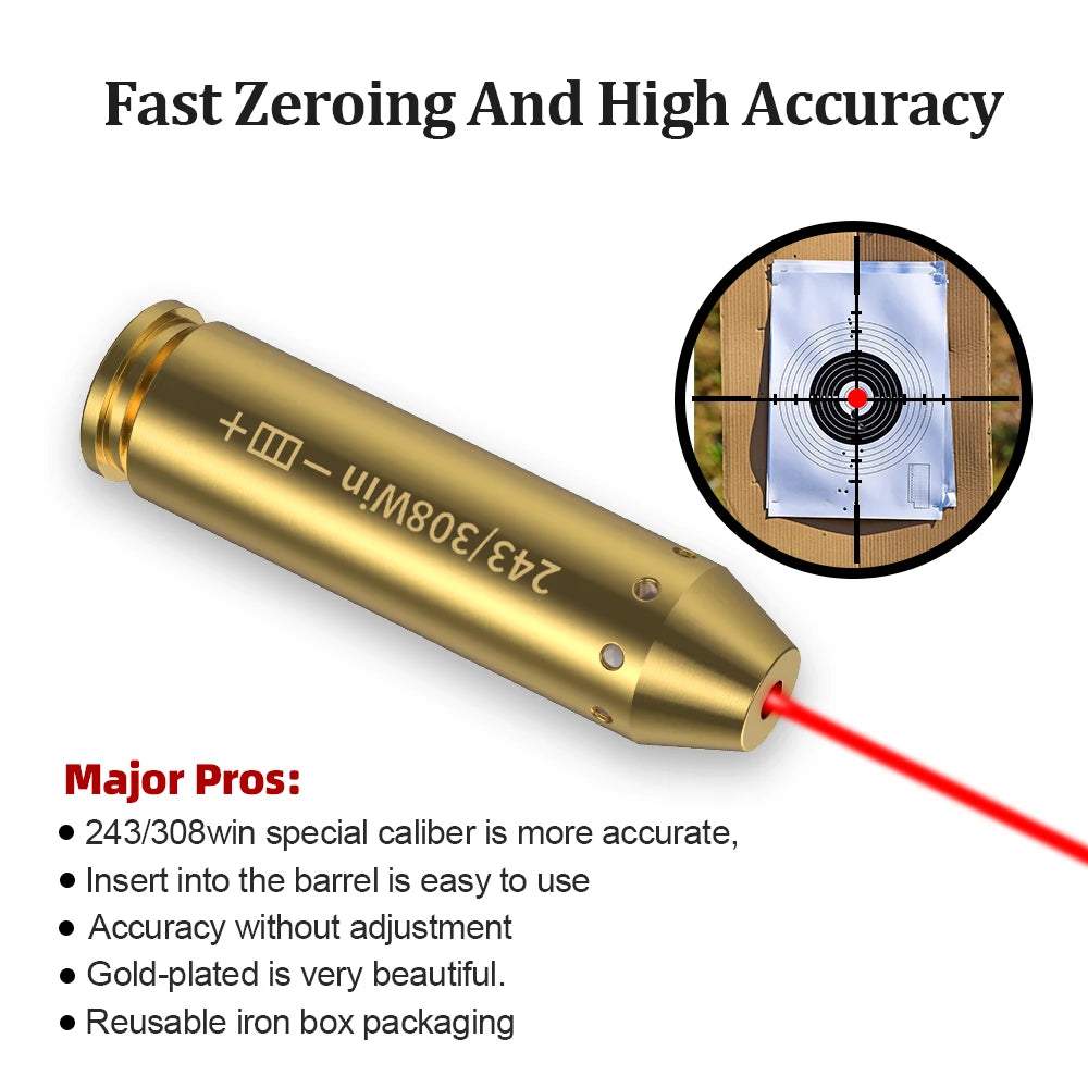 Hign Concerned Bore Sight Laser Cartridge Pistol Rifle
