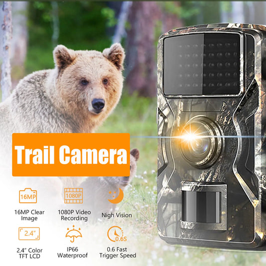Hign-concerned Night Vision Trail Camera 1080P 16MP IP66