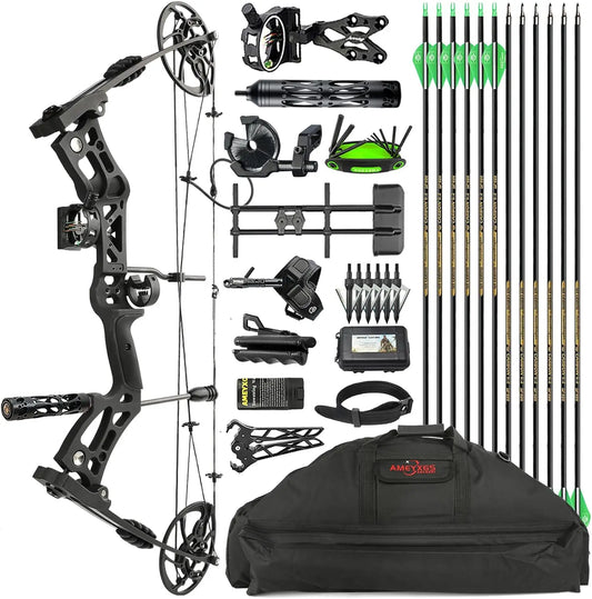 Bundle Compound Bow Kit RTH 30-70 Lbs IBO 325 FPS Complete