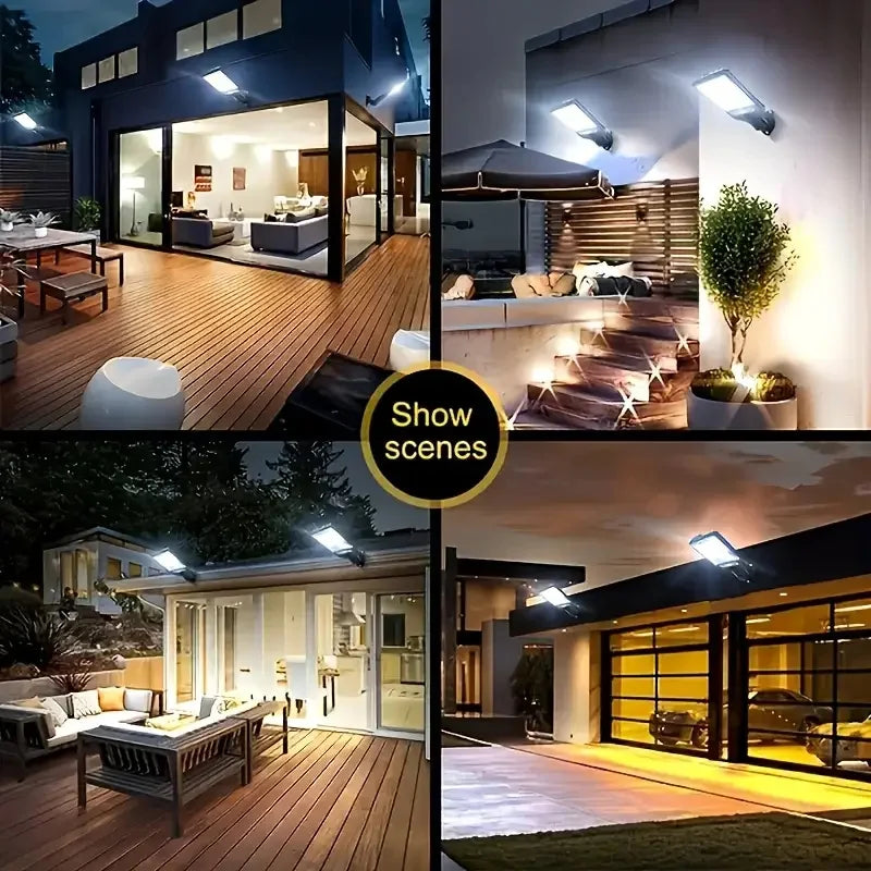 Solar LED Wall Lights 4 Pack Motion Sensor Outdoor Durable