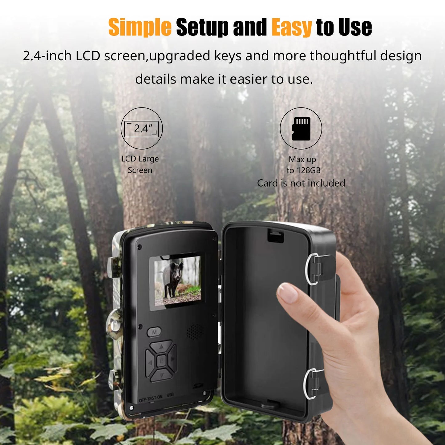 Hign-concerned Night Vision Trail Camera 1080P 16MP IP66