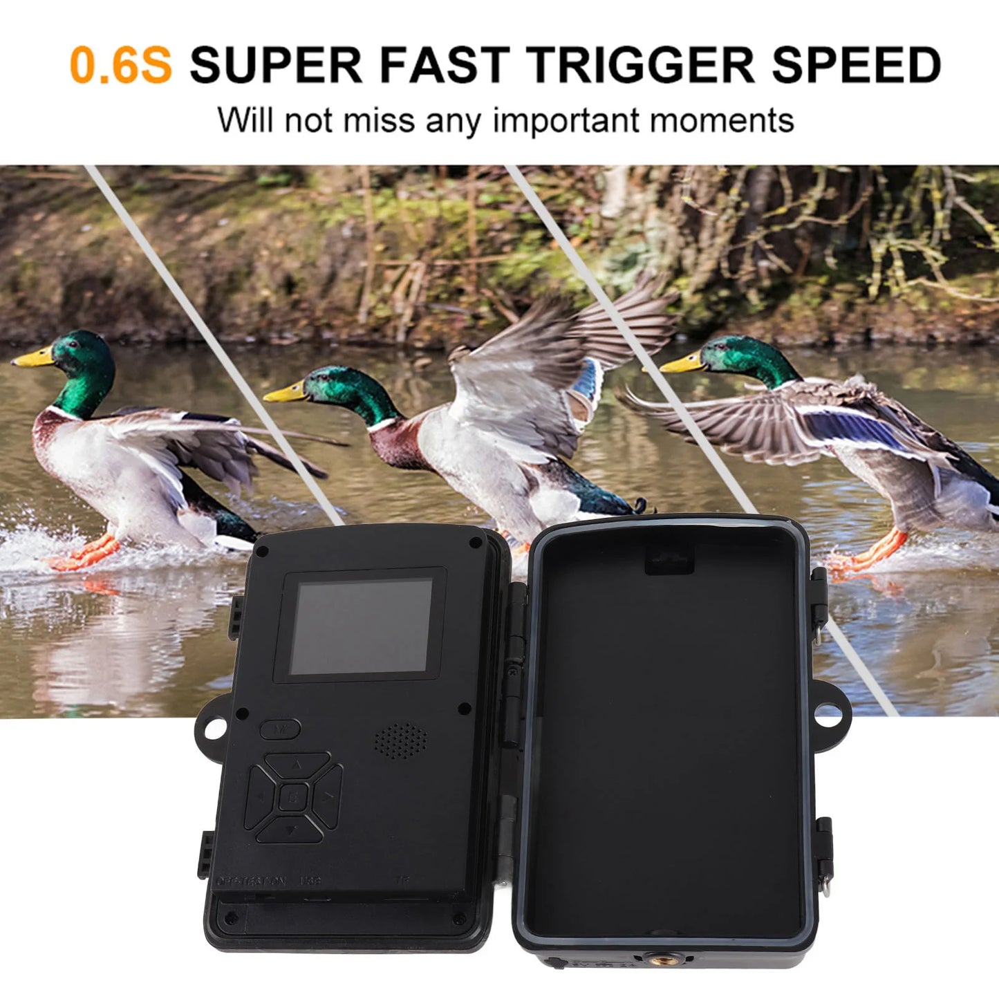 Hign-concerned Night Vision Trail Camera 1080P 16MP IP66