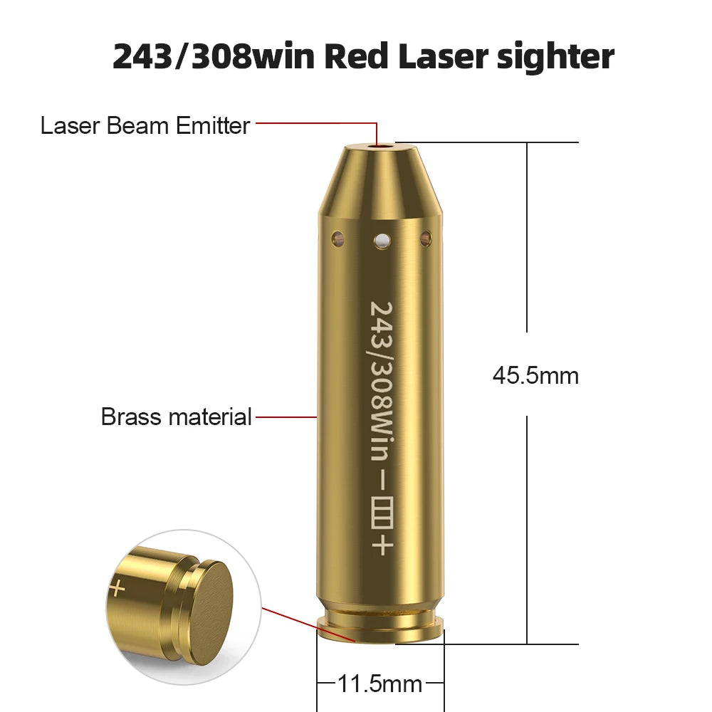 Hign Concerned Bore Sight Laser Cartridge Pistol Rifle
