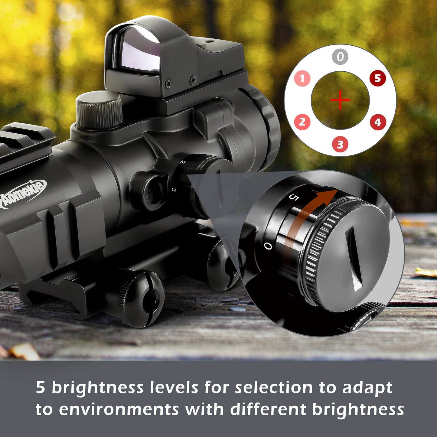Function 4x Red Dot Sight With Universal Rail Mount