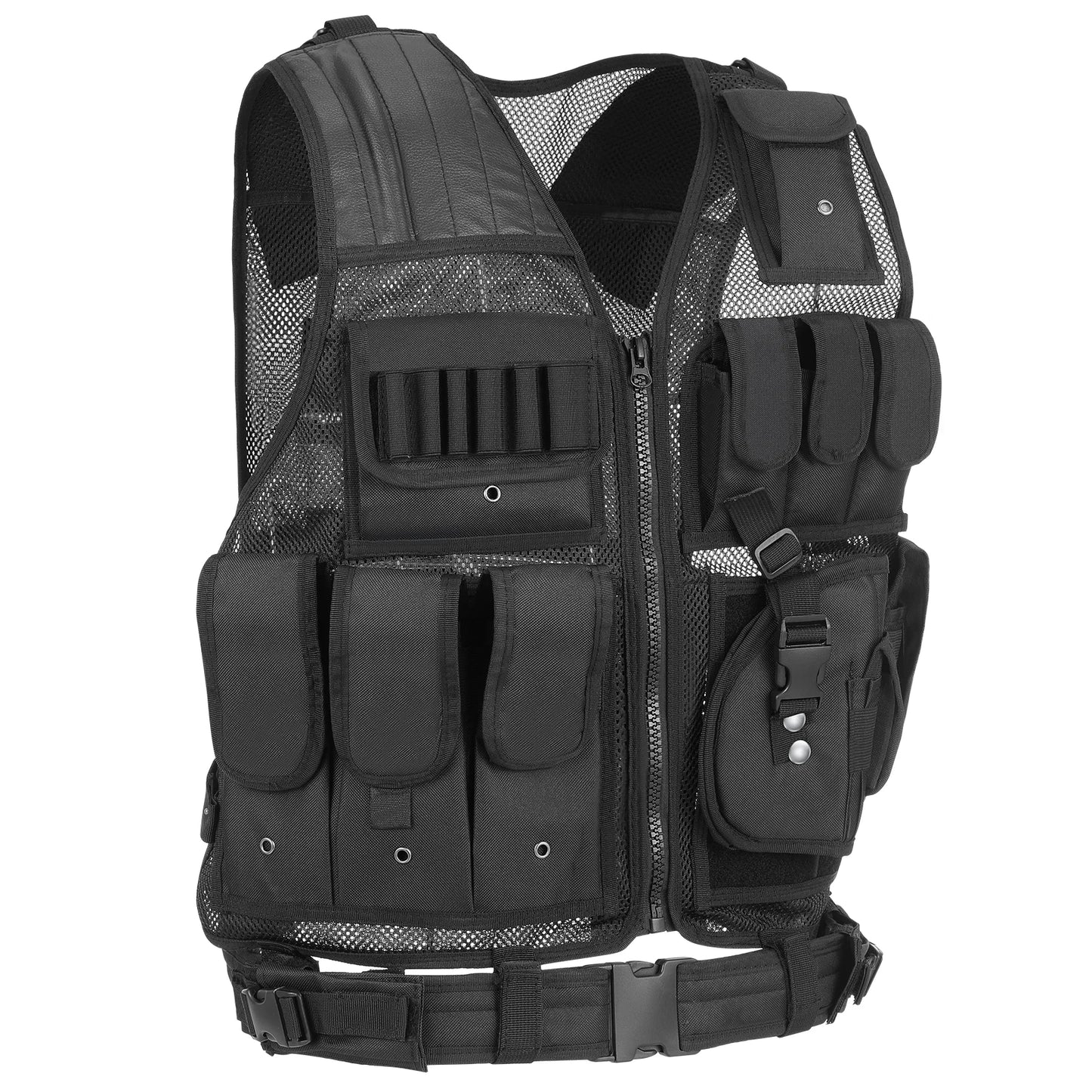 Youthink Tactical Vest Multi Pocket Breathable Airsoft