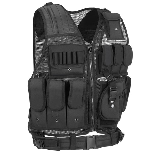 Youthink Tactical Vest Multi Pocket Breathable Airsoft