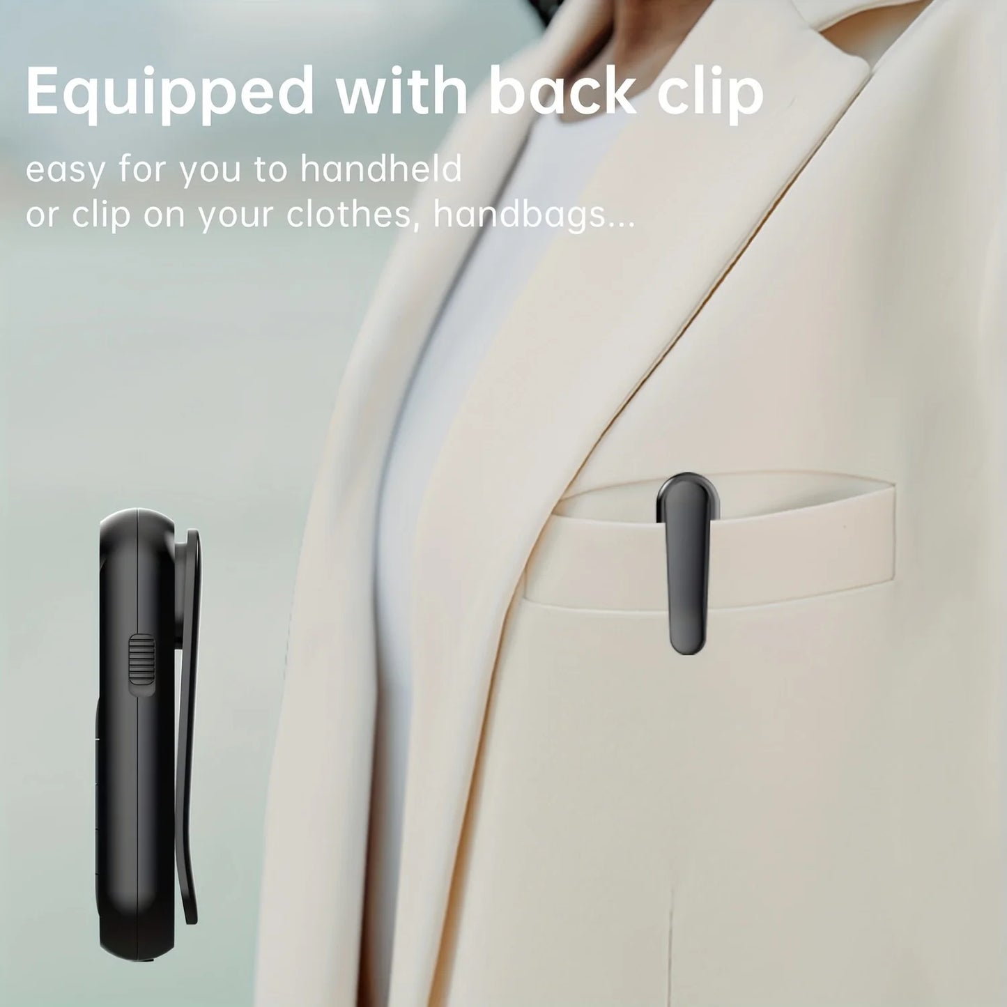 Mini Portable FM Radio With Clip Rechargeable Earphones